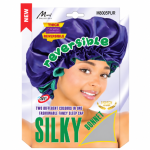 Double Sides Jumbo Cap in Purple with Free Ponytail Holder for Hair Care