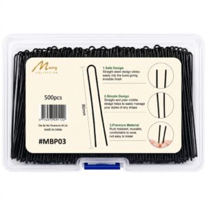 Murry Hair Pin Straight 500cp 80mm in a pack, perfect for styling and securing hair.