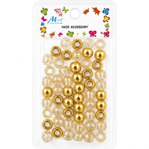 Metallic Bead Gold for hair styling and accessories