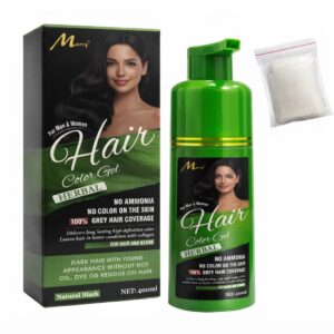 Murry Herbal Hair Colour Gel Natural Black 400ml packaging and product