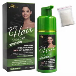 Murry Herbal Hair Colour Gel in Dark Brown 400ml packaging