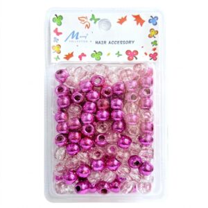 Murry Metallic Bead Pink Large Pack for hair styling
