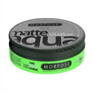 Morfose Matte Hair Wax Aqua Green 175ml for textured hairstyles