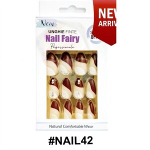 Nail Fairy Fancy Finger Nail Lite Pink Brown Pack
