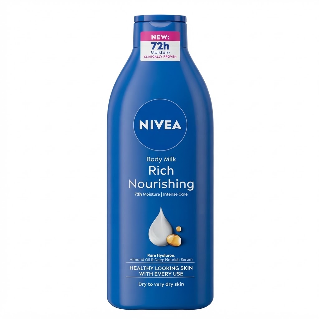 Nivea Body Milk Rich Nourishing 400ml for deep hydration