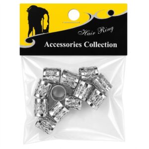 Metal Silver Hair Beads #O11SIL