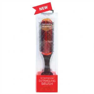 Large Rubber Pad Styling Brush for detangling and smoothing hair
