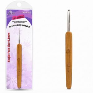Murry Collection Single Face Dreadlock Needle 0.5mm in natural bamboo