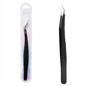 Keaxican Eyelashes Applicator Tweezer Curved Shape #T230