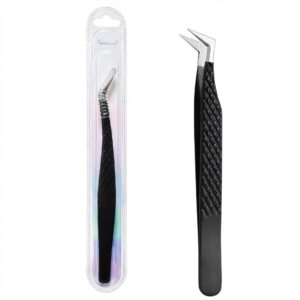 Keaxican Eyelashes Applicator Tweezer L-Shape #T231