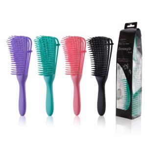 Assorted Colour Detanling Brush for effortless hair detangling