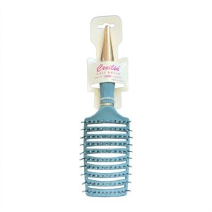 Curved Detangling Brush in assorted colours for easy detangling and styling