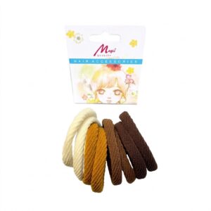 Magi Hair Pony Brown Mix Colour 6pc Card for Versatile #TP37