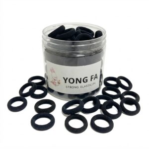 Yong Fa Black Hair Pony in Bulk Jar with Strong Elasticity