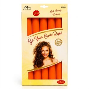 Twist Rods Orange 5pc Size 2.5 for curling hair
