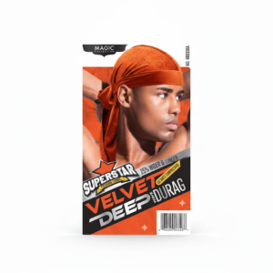 Velvet Deep Wave Durag Orange #4803ORA