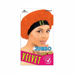 Jumbo Velvet Sleep Cap Black & Assorted Wide Band #M8002BLK & #M8002AST