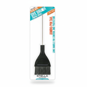 Stella, Extra-Wide Pintail Dye Brush with Long Handle Black #2428PIN