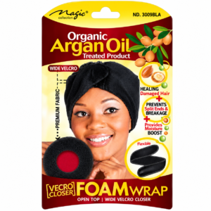 Organic Argan Oil Treated Foam Wrap with Velcro Closure #3009BLA