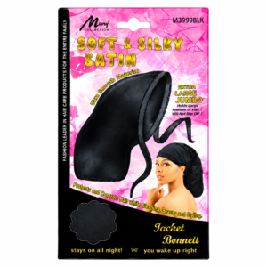 Pocket Bonnet Hair Cap Black Hair Protection #M3999B