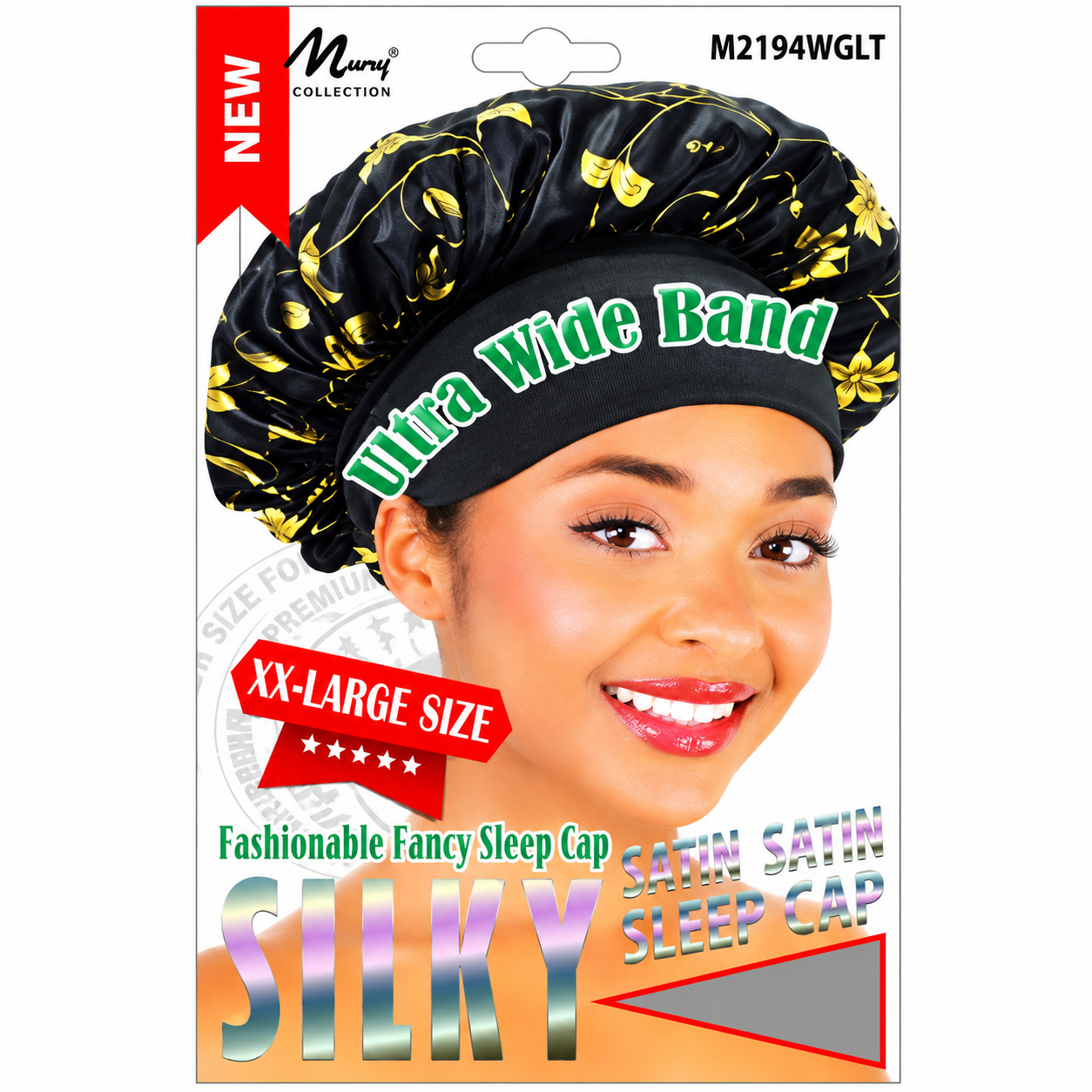 Murry Bonnet Wide Band XXL Size Glitter #M2194WG