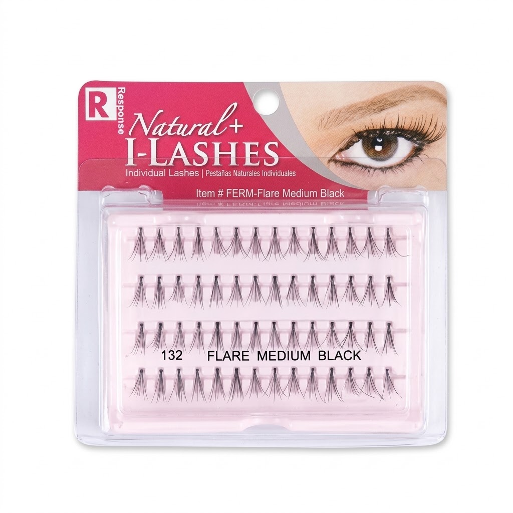 Response Natural Flare I-LASHES Medium Black #132