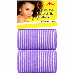 Murry Self Gripping Jumbo Hair Rollers in Purple 5cm #M3717JPUR