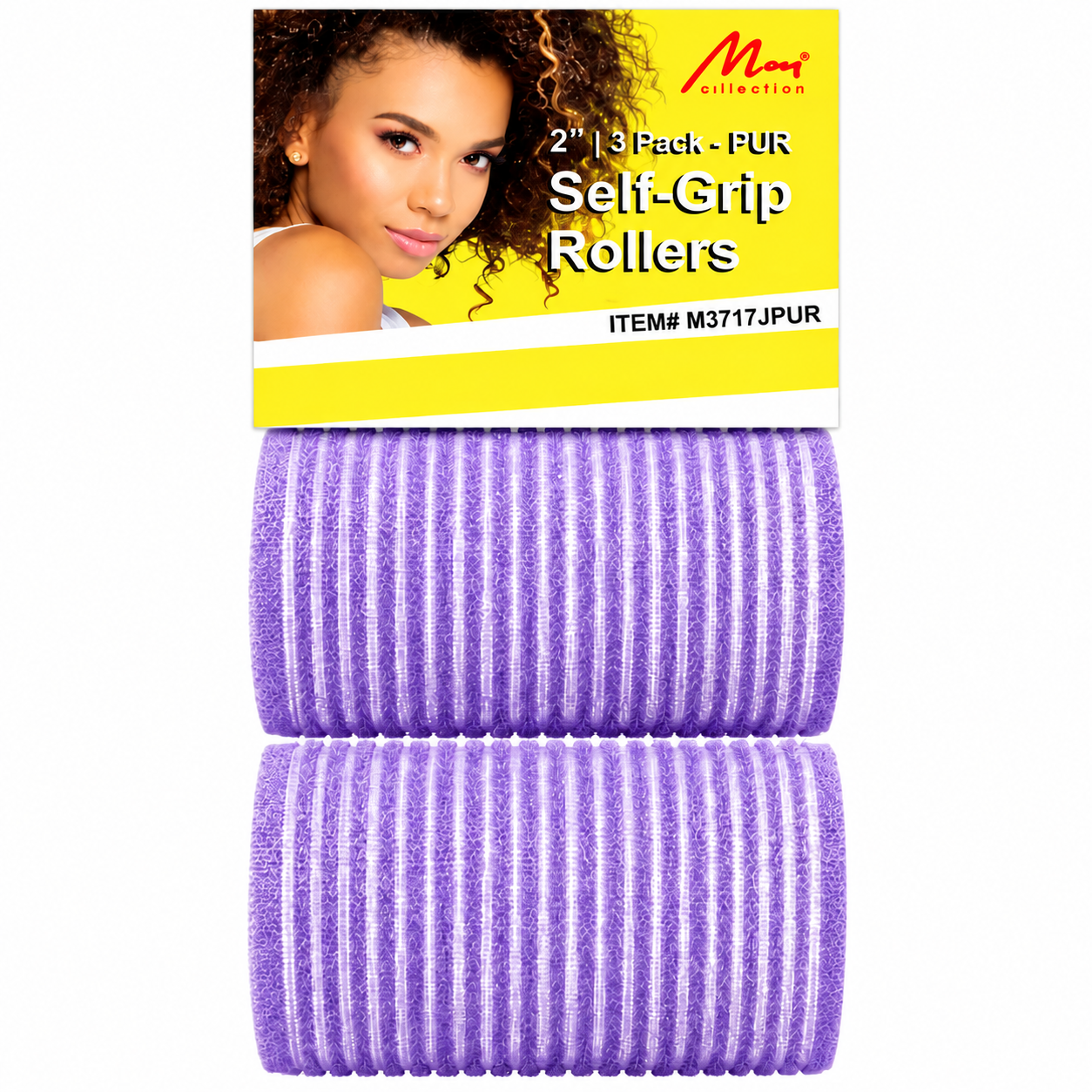 Murry Self Gripping Jumbo Hair Rollers in Purple 5cm #M3717JPUR