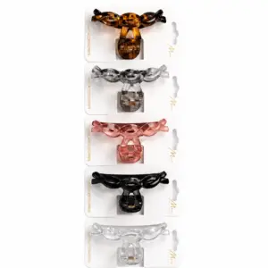 Murry Collection Medium Mix Colour Jaw Clip 5pc #CL908