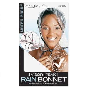 Magic Collection Visor-Peak Rain Bonnet & Waterproof Hair Net #2220