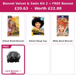 Bonnet Velvet & Satin Kit 2 — 3 Bonnets + FREE Lace Bonnet #DEAL-22