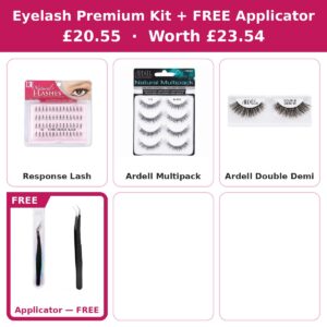 Eyelash Premium Kit — 3 Lashes + FREE Applicator #DEAL-18