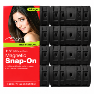 Magic Collection X-Large Black Magnetic Hair Rollers