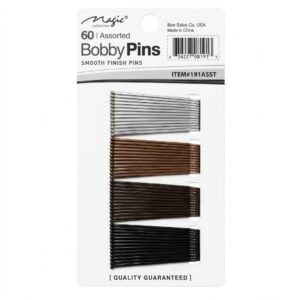 Magic Collection Assorted Bobby Pins in various colors for hair styling