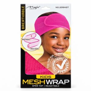 Magic Collection Kids Mesh Wrap Adjustable Hair Cap in Pink #2019AST