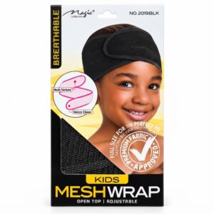 Magic Collection Kids MESH WRAP in Black for hair protection