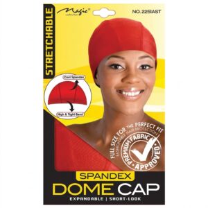 Magic Collection Spandex Dome Cap in assorted colors for women