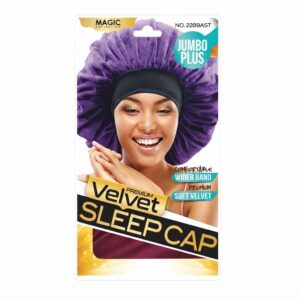 Magic Collection Velvet Sleep Cap in assorted colours for women