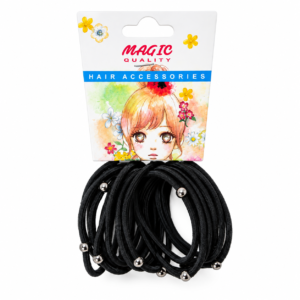 Magic Quality Thick Elastic Hair Pony in Black #25BLK