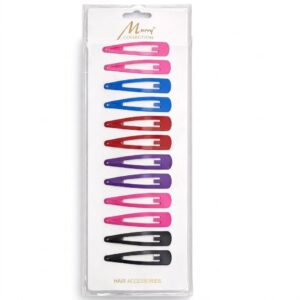Murry Collection Hair Snap Clip in multicolour pack of 12