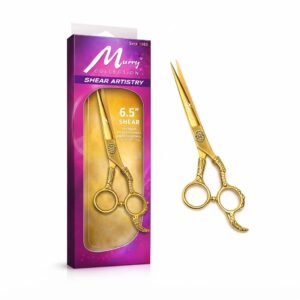 Murry Collection Professional Fancy Razor Scissor 6.5" in Gold
