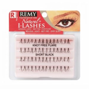 Remy Natural Knot Free Short Black Eyelashes #50