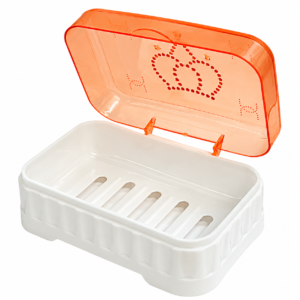Stylish Soap Dish with Orange Cover for Salon Use #8288
