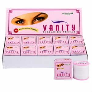 Vardhman Vanity Threading Thread with anti-bacterial treatment for eyebrow shaping