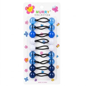Murry Collection Hair Bubble Mix in Blue 12 pcs #BUB9