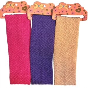 Head Bane 3-Inch Wide Hair Accessory Ast Colours 3Pcs #CH2