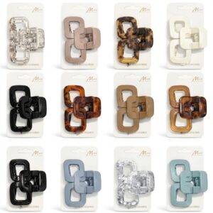 Murry Collection Medium Mix Colour Jaw Clips on Card