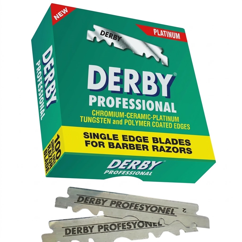 Derby Professional Single Edge Blade Green 100 Half #DERBY