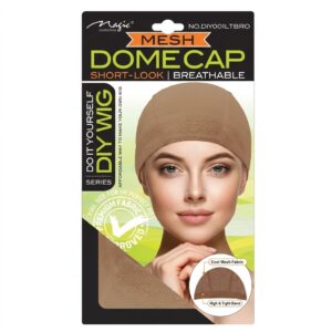 Magic Mesh Dome Cap in Light Brown #DIY001LTBRO