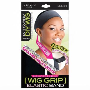 Magic DIY Wig Grip Elastic Band in Black for secure wig fit
